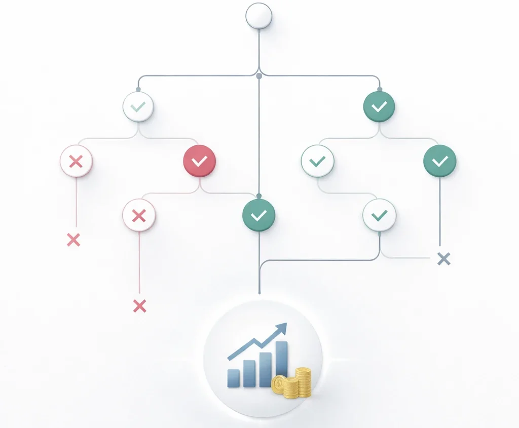 فلوچارت انتخاب مسیر سئو بر اساس مدل کسب و کار